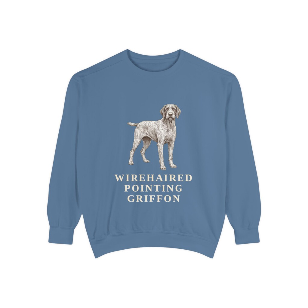 Wirehaired Pointing Griffon Sweatshirt, Vintage Dog Sketch Crewneck, Dog Lover Gift