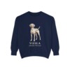 Vizsla Latin Sweatshirt, Vintage Dog Sketch Crewneck, Dog Latin Gift