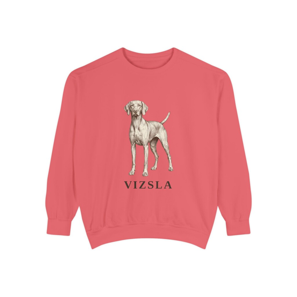 Vizsla Sweatshirt, Vintage Dog Sketch Crewneck, Dog Lover Gift