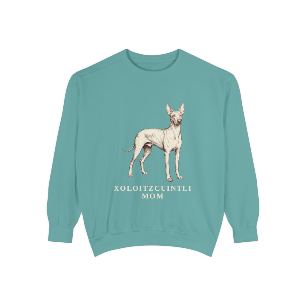 Xoloitzcuintli Mom Sweatshirt, Vintage Dog Sketch Crewneck, Dog Mom Gift
