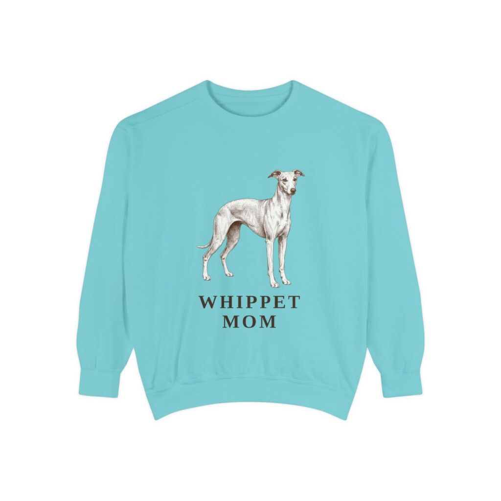 5369595780037252721_2048.jpeg Whippet Mom Sweatshirt, Vintage Dog Sketch Crewneck, Dog Mom Gift