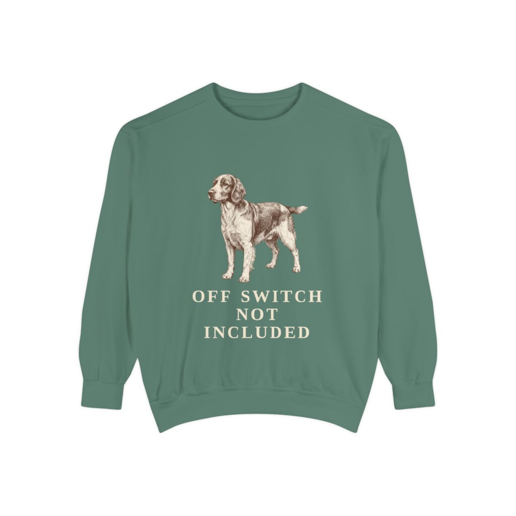 Welsh Springer Spaniel Humor Sweatshirt, Vintage Dog Sketch Crewneck, Dog Humor Gift