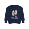 Yakutian Laika Mom Sweatshirt, Vintage Dog Sketch Crewneck, Dog Mom Gift