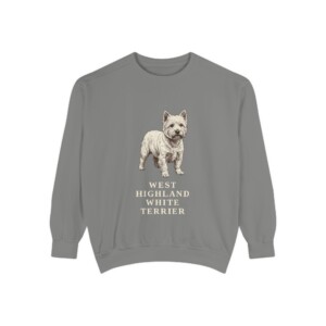 5597435766159065263_2048.jpeg West Highland White Terrier Sweatshirt, Vintage Dog Sketch Crewneck, Dog Lover Gift