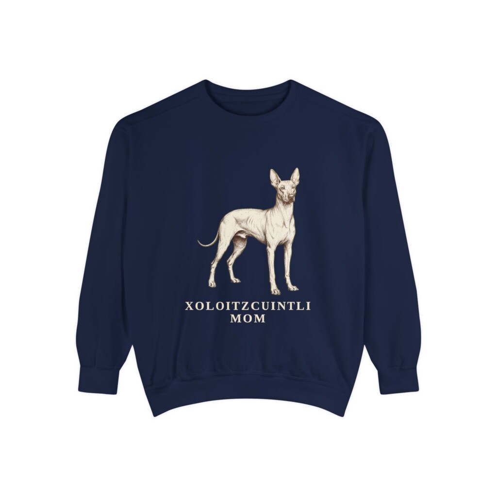Xoloitzcuintli Mom Sweatshirt, Vintage Dog Sketch Crewneck, Dog Mom Gift