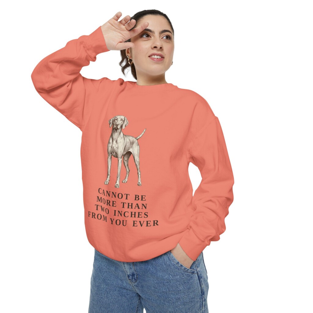 Vizsla Humor Sweatshirt, Vintage Dog Sketch Crewneck, Dog Humor Gift