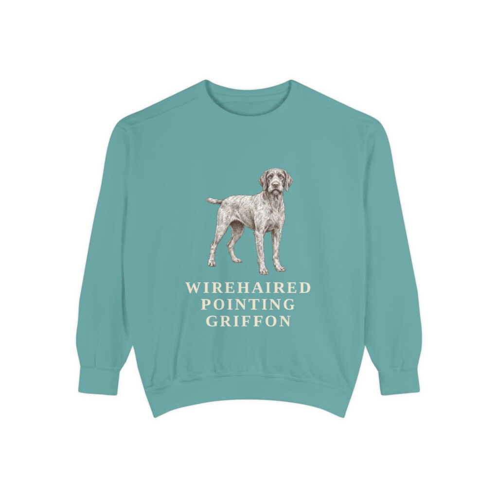 Wirehaired Pointing Griffon Sweatshirt, Vintage Dog Sketch Crewneck, Dog Lover Gift