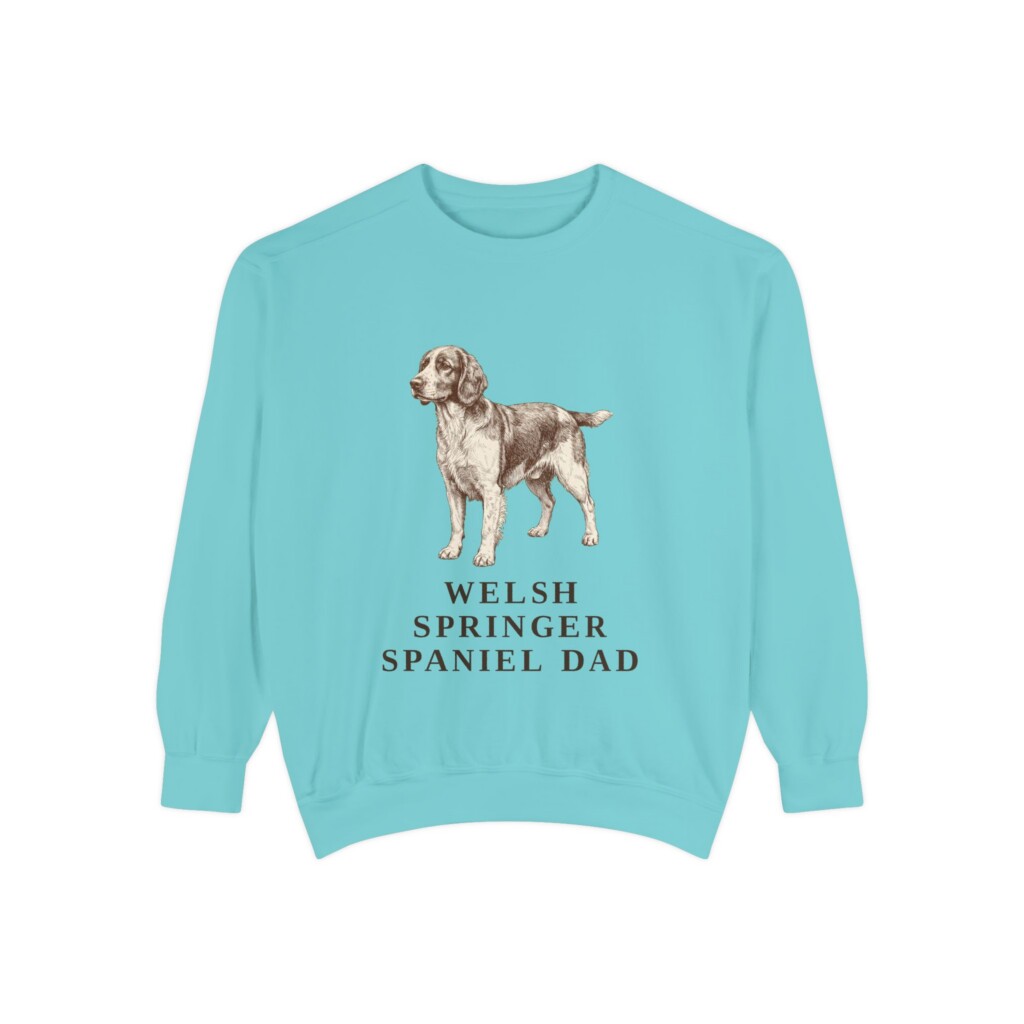 Welsh Springer Spaniel Dad Sweatshirt, Vintage Dog Sketch Crewneck, Dog Dad Gift