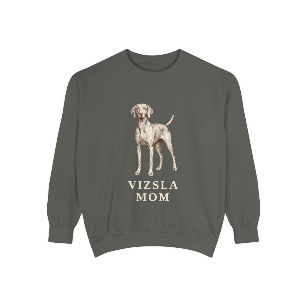 Vizsla Mom Sweatshirt, Vintage Dog Sketch Crewneck, Dog Mom Gift