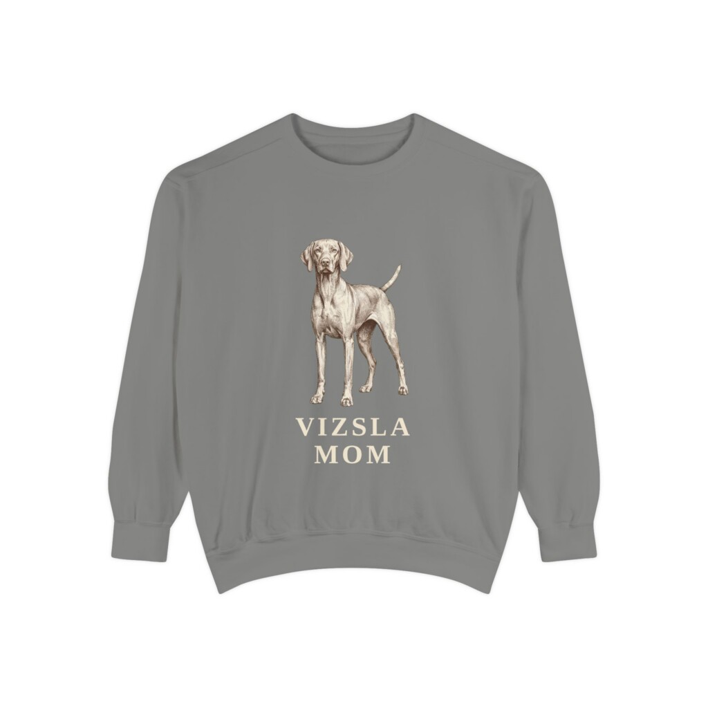 Vizsla Mom Sweatshirt, Vintage Dog Sketch Crewneck, Dog Mom Gift