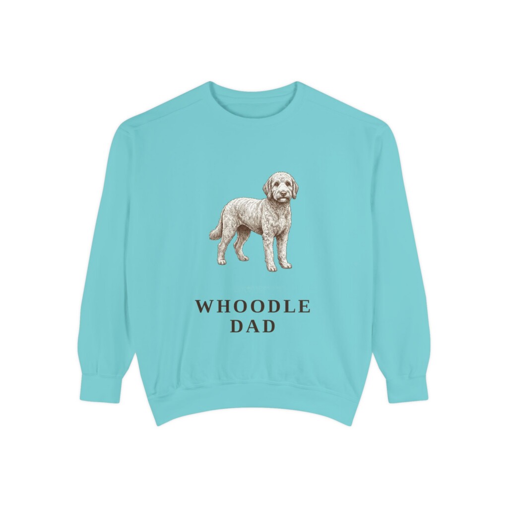 Whoodle Dad Sweatshirt, Vintage Dog Sketch Crewneck, Dog Dad Gift