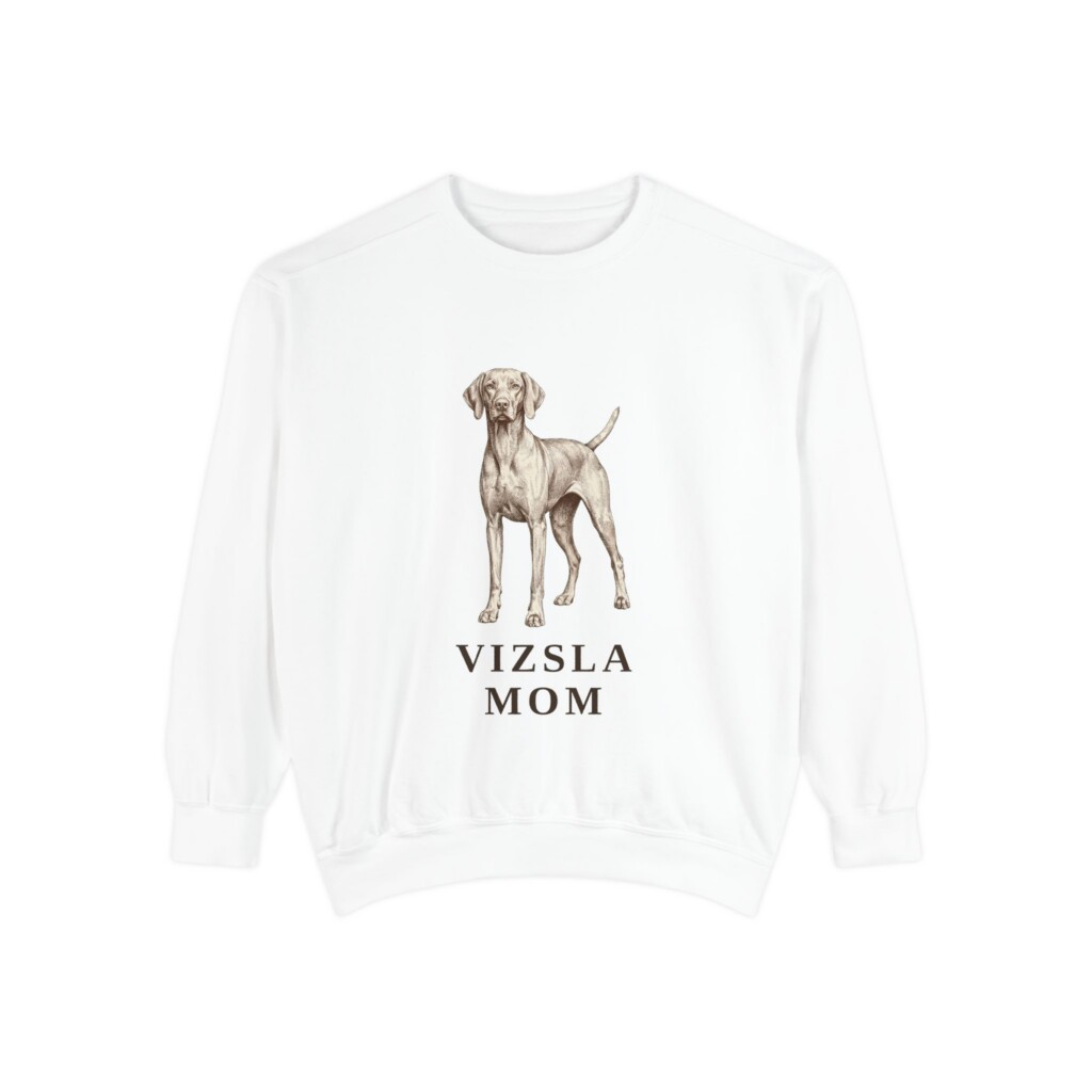 Vizsla Mom Sweatshirt, Vintage Dog Sketch Crewneck, Dog Mom Gift