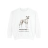 Whippet Latin Sweatshirt, Vintage Dog Sketch Crewneck, Dog Latin Gift