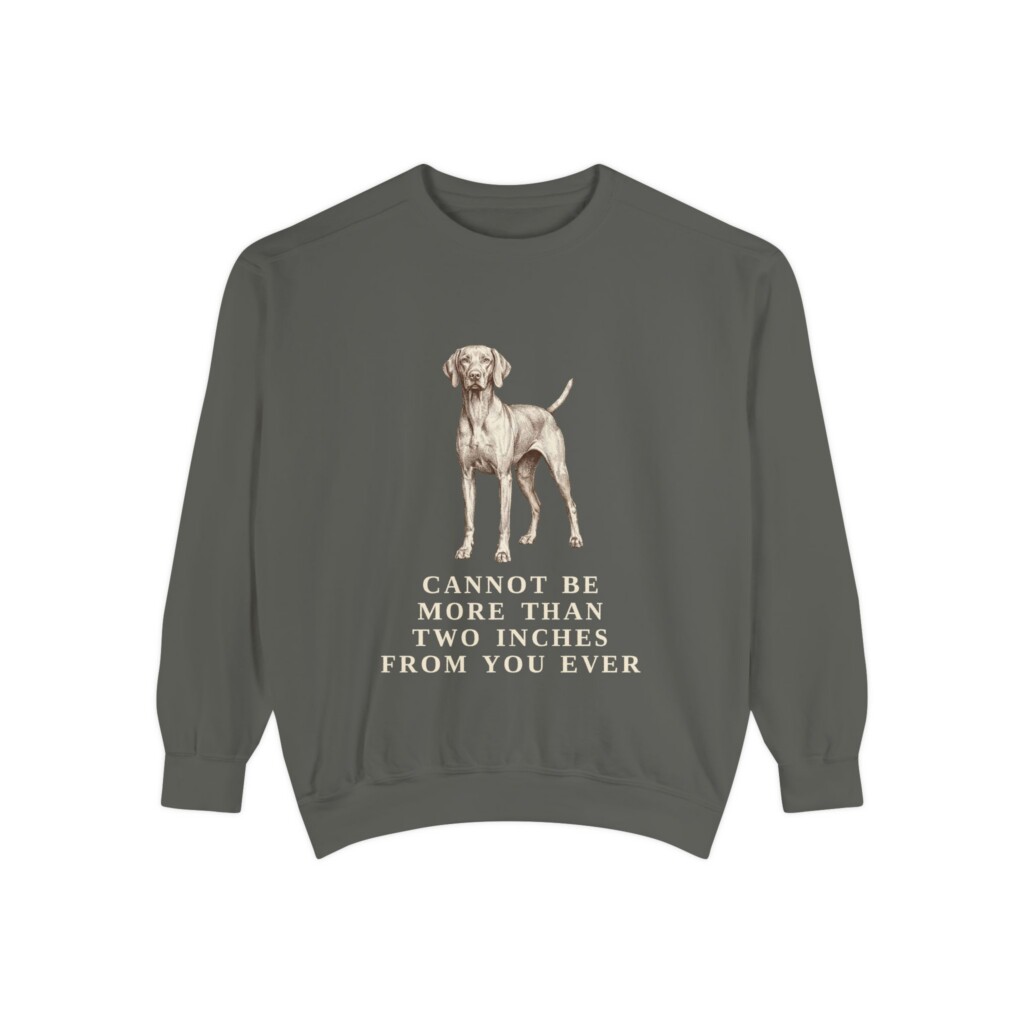 Vizsla Humor Sweatshirt, Vintage Dog Sketch Crewneck, Dog Humor Gift