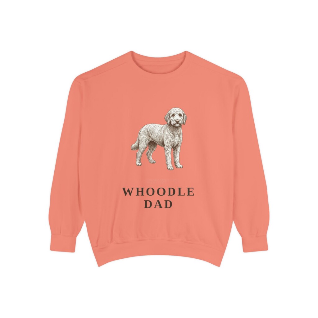 Whoodle Dad Sweatshirt, Vintage Dog Sketch Crewneck, Dog Dad Gift