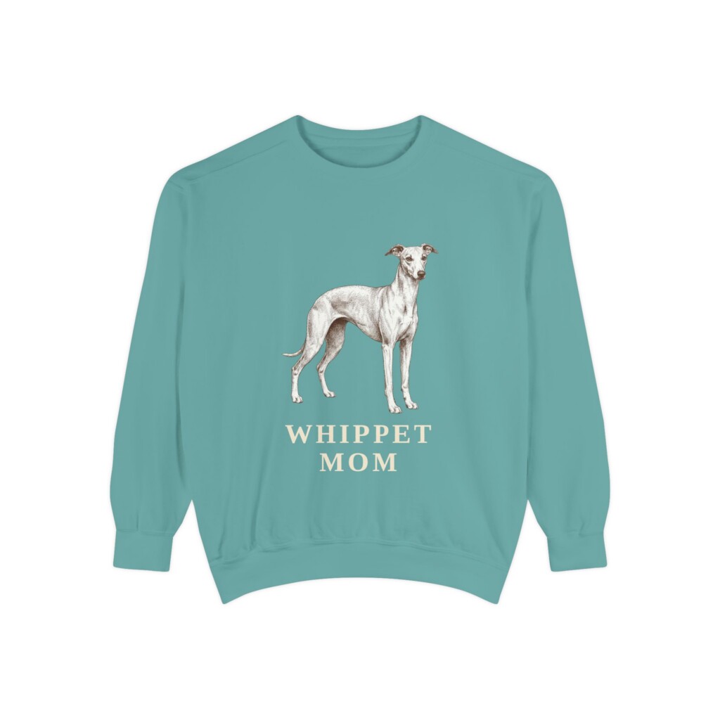 9199675716017116353_2048.jpeg Whippet Mom Sweatshirt, Vintage Dog Sketch Crewneck, Dog Mom Gift