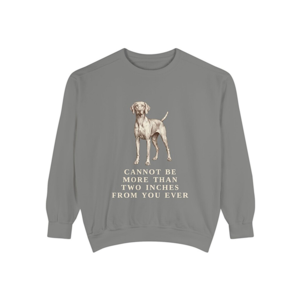 Vizsla Humor Sweatshirt, Vintage Dog Sketch Crewneck, Dog Humor Gift