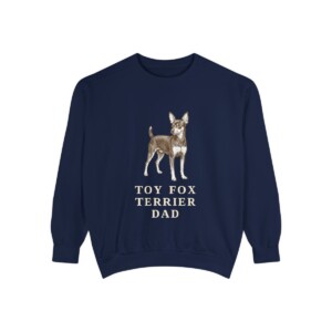 toy-fox-terrier-sweatshirt-dad-true-navy toy fox terrier sweatshirt, True Navy