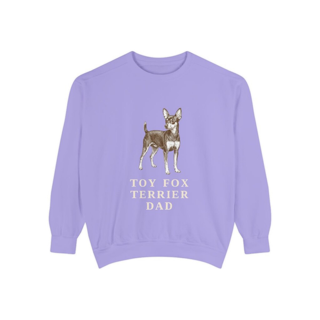 toy fox terrier sweatshirt, Violet