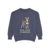 toy fox terrier sweatshirt, Denim