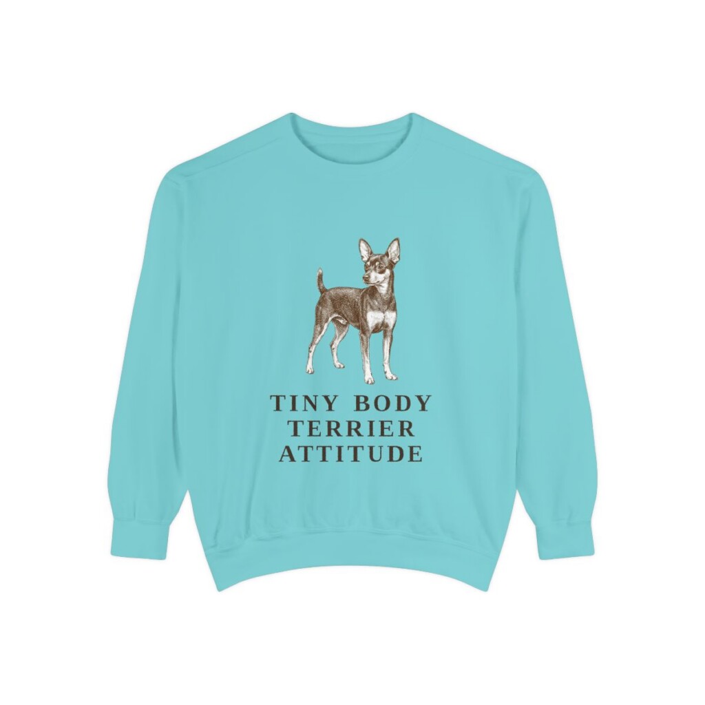 toy fox terrier sweatshirt, Chalky Mint