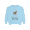 toy fox terrier sweatshirt, Chambray