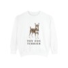 toy fox terrier sweatshirt, White