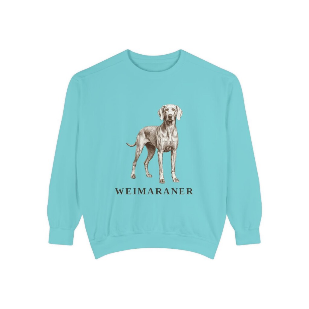 weimaraner sweatshirt, Chalky Mint