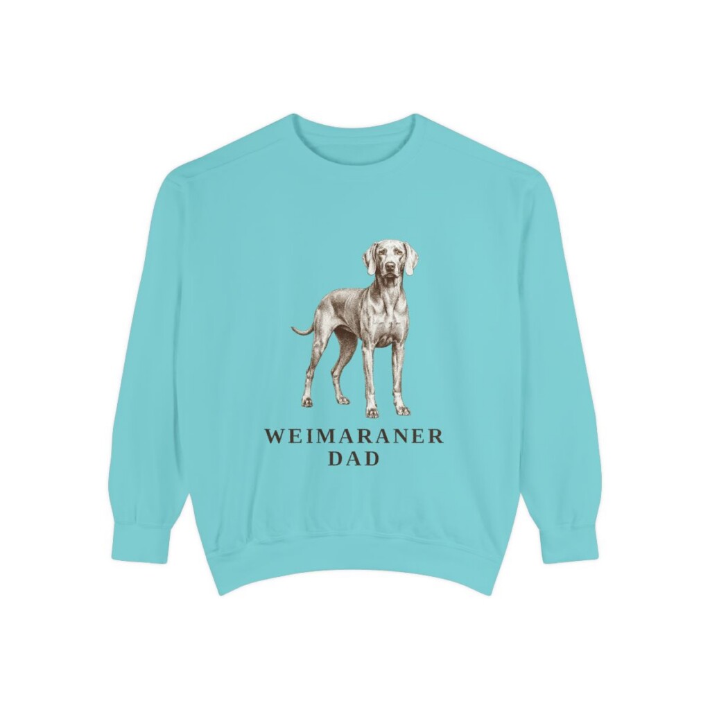 weimaraner sweatshirt, Chalky Mint