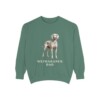 weimaraner sweatshirt, Light Green