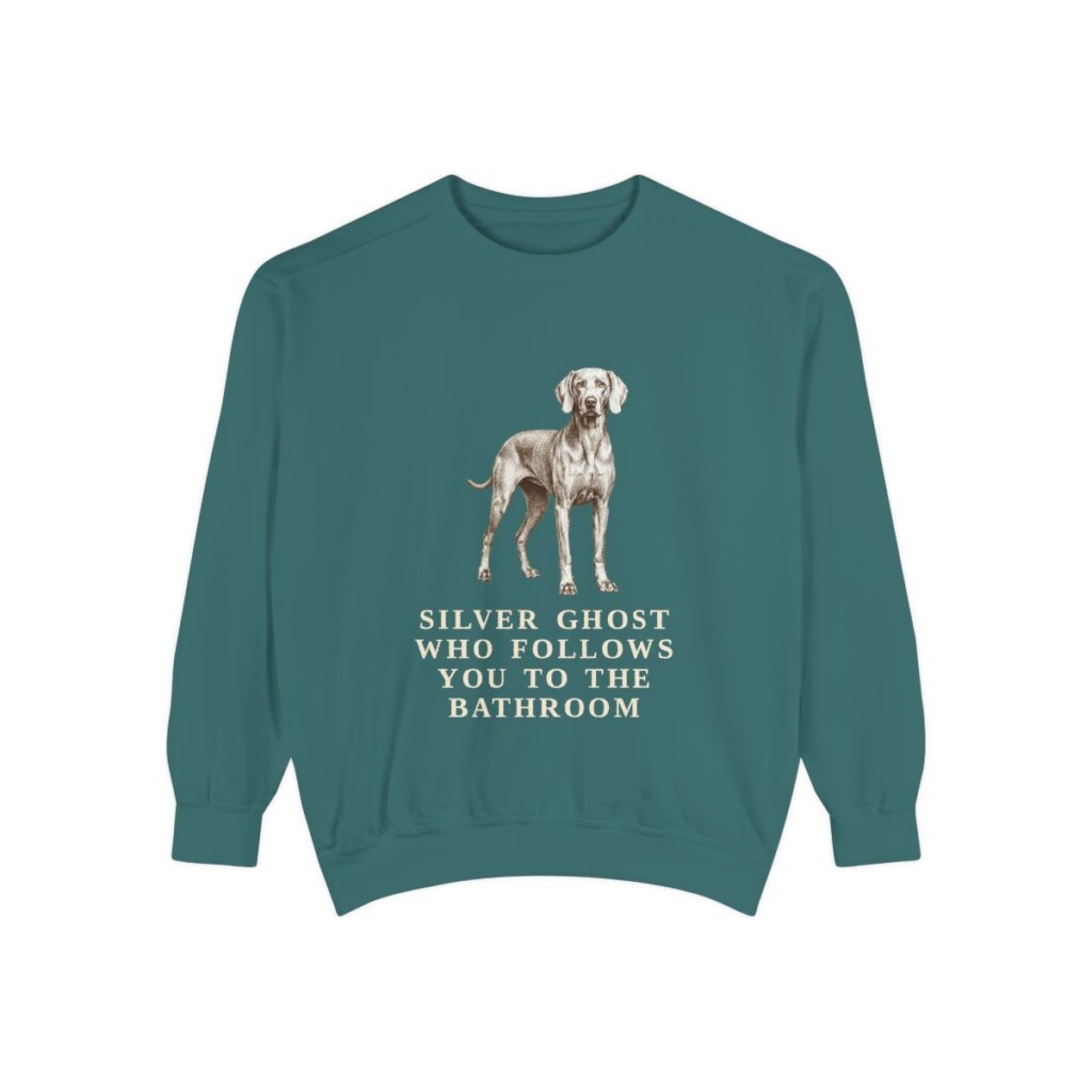 weimaraner sweatshirt, Blue Spruce