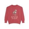 weimaraner sweatshirt, Crimson