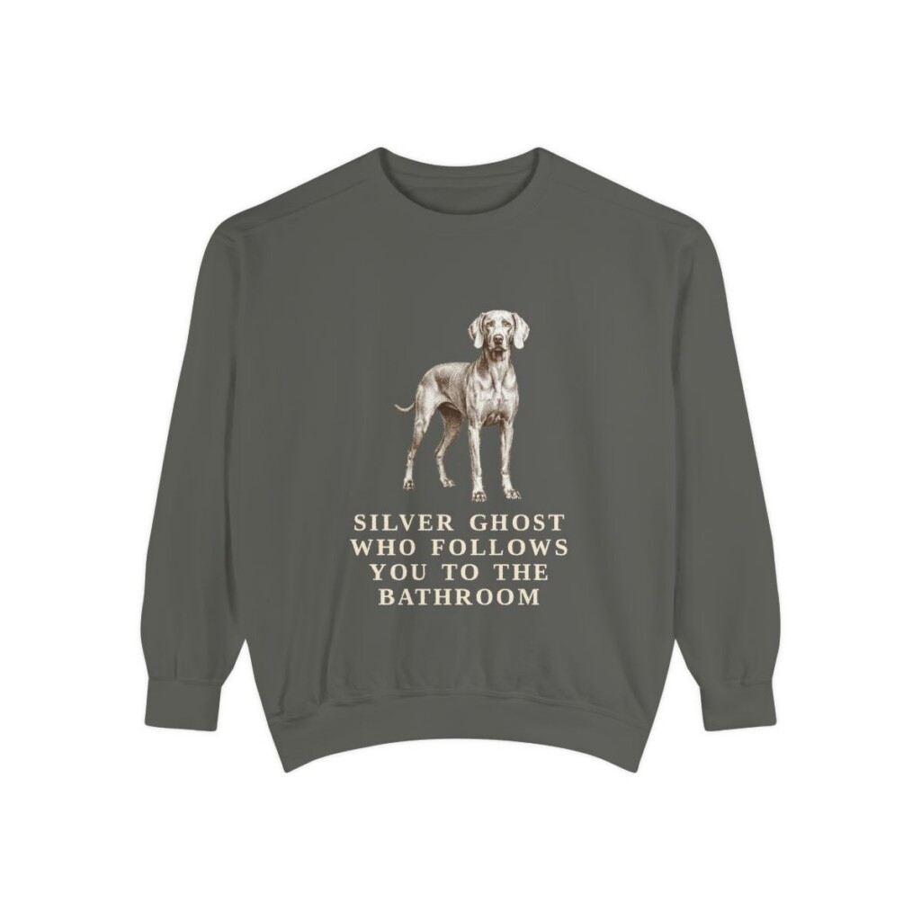 weimaraner sweatshirt, Pepper