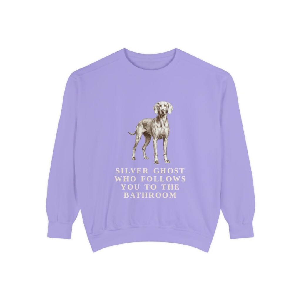 weimaraner sweatshirt, Violet
