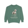 weimaraner sweatshirt, Light Green