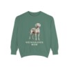 weimaraner sweatshirt, Light Green