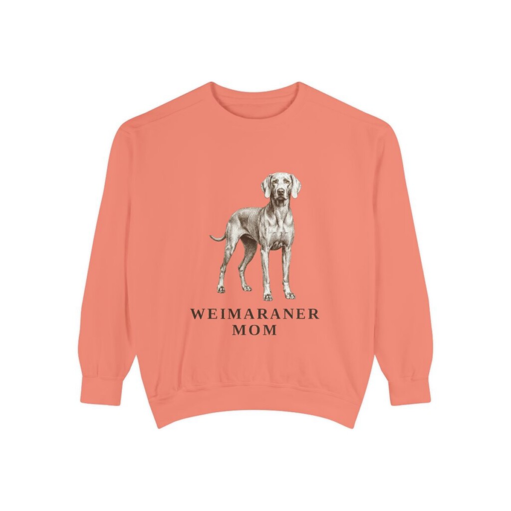 weimaraner sweatshirt, Terracotta