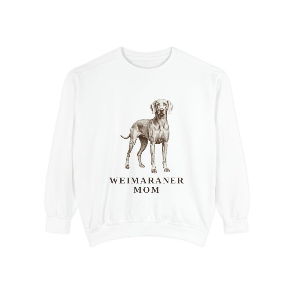 weimaraner sweatshirt, White