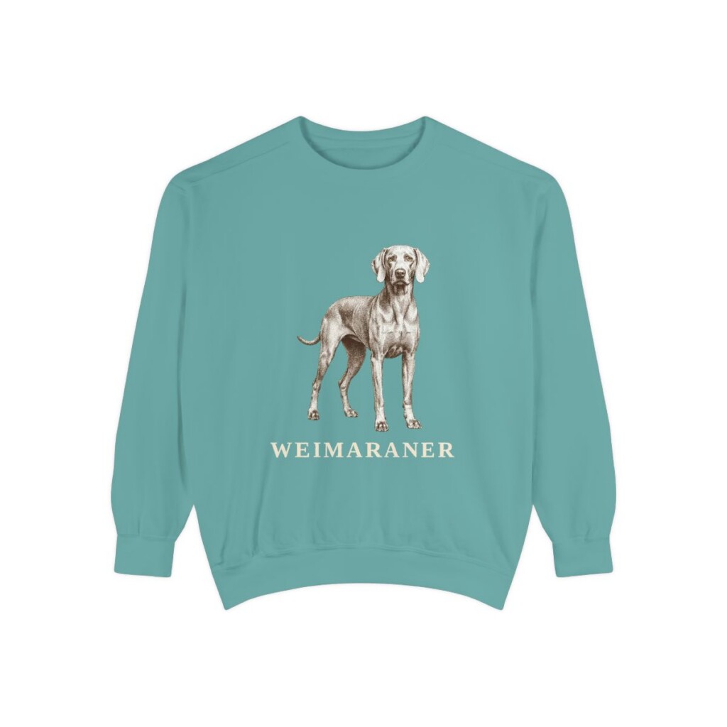 weimaraner sweatshirt, Seafoam