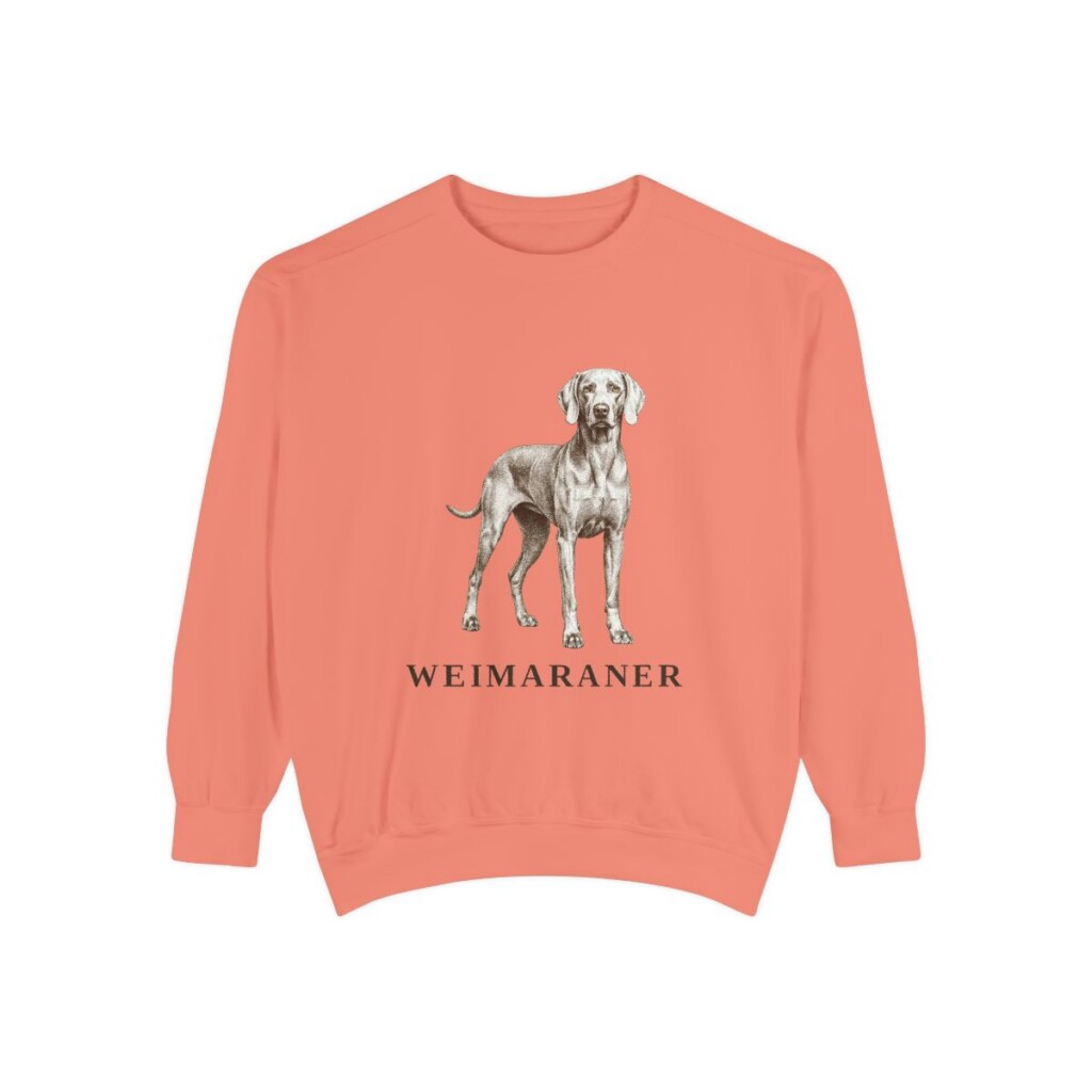 weimaraner sweatshirt, Terracotta