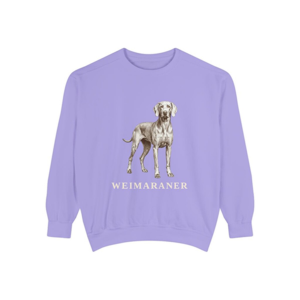 weimaraner sweatshirt, Violet