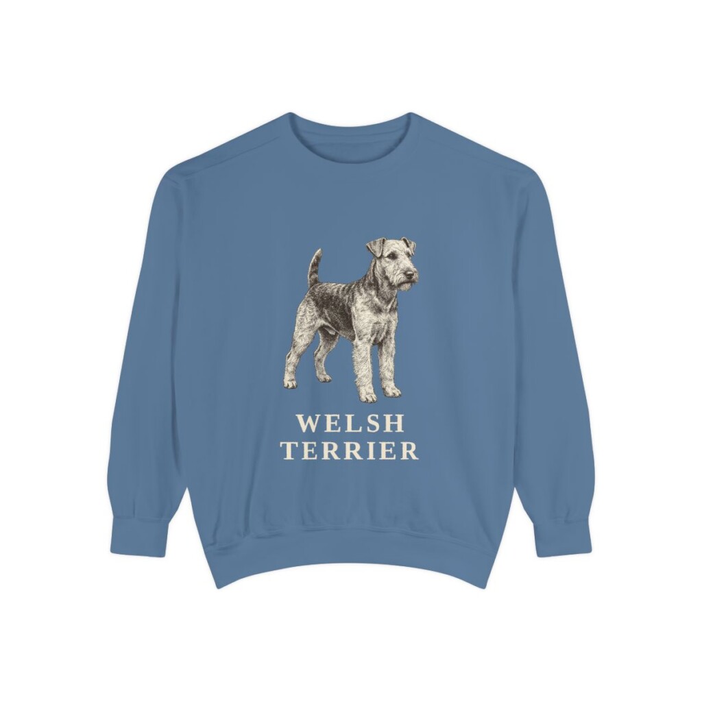 welsh terrier sweatshirt, Blue Jean