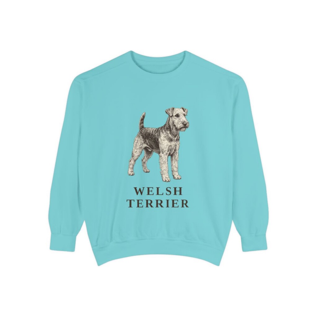 welsh terrier sweatshirt, Chalky Mint
