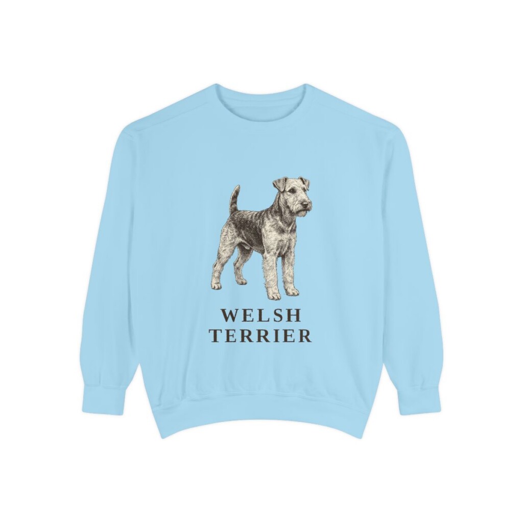 welsh terrier sweatshirt, Chambray
