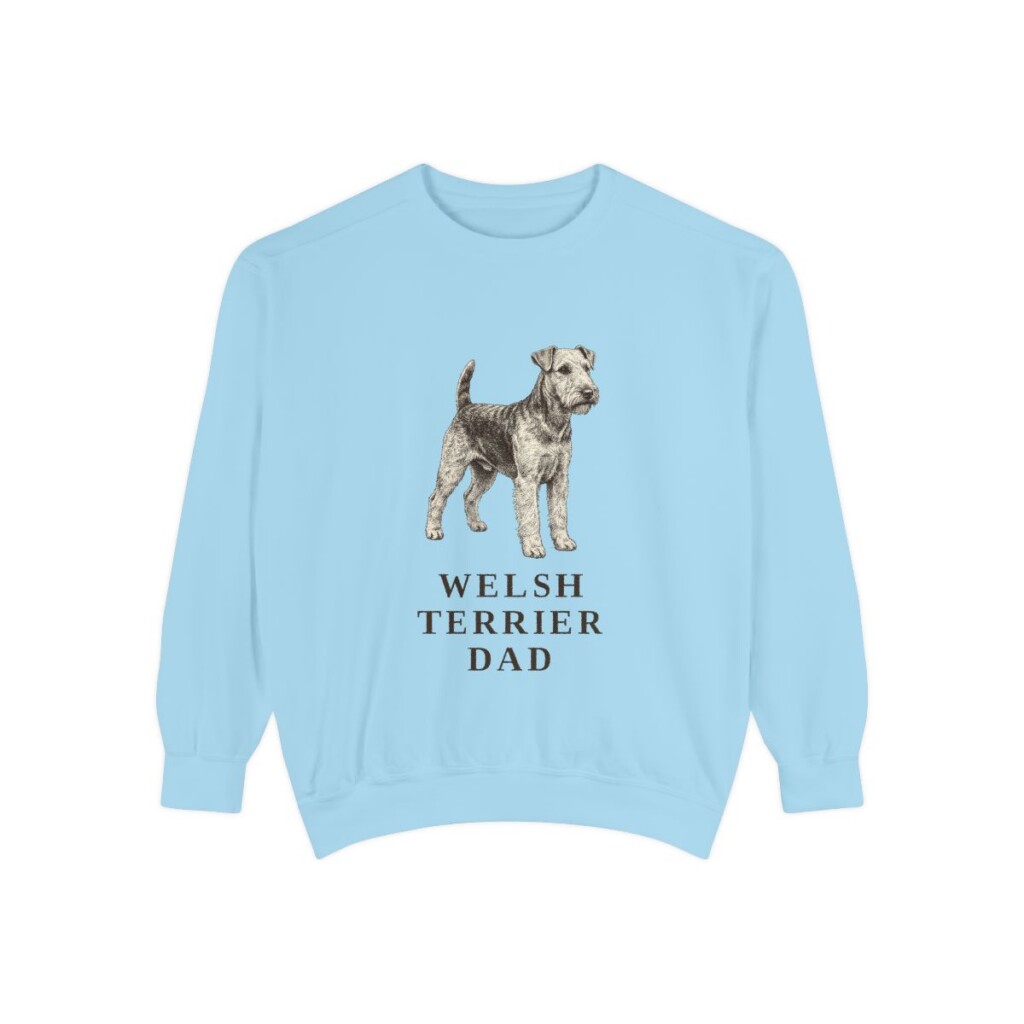 welsh terrier sweatshirt, Chambray