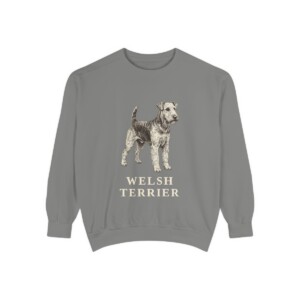 welsh terrier sweatshirt, Grey