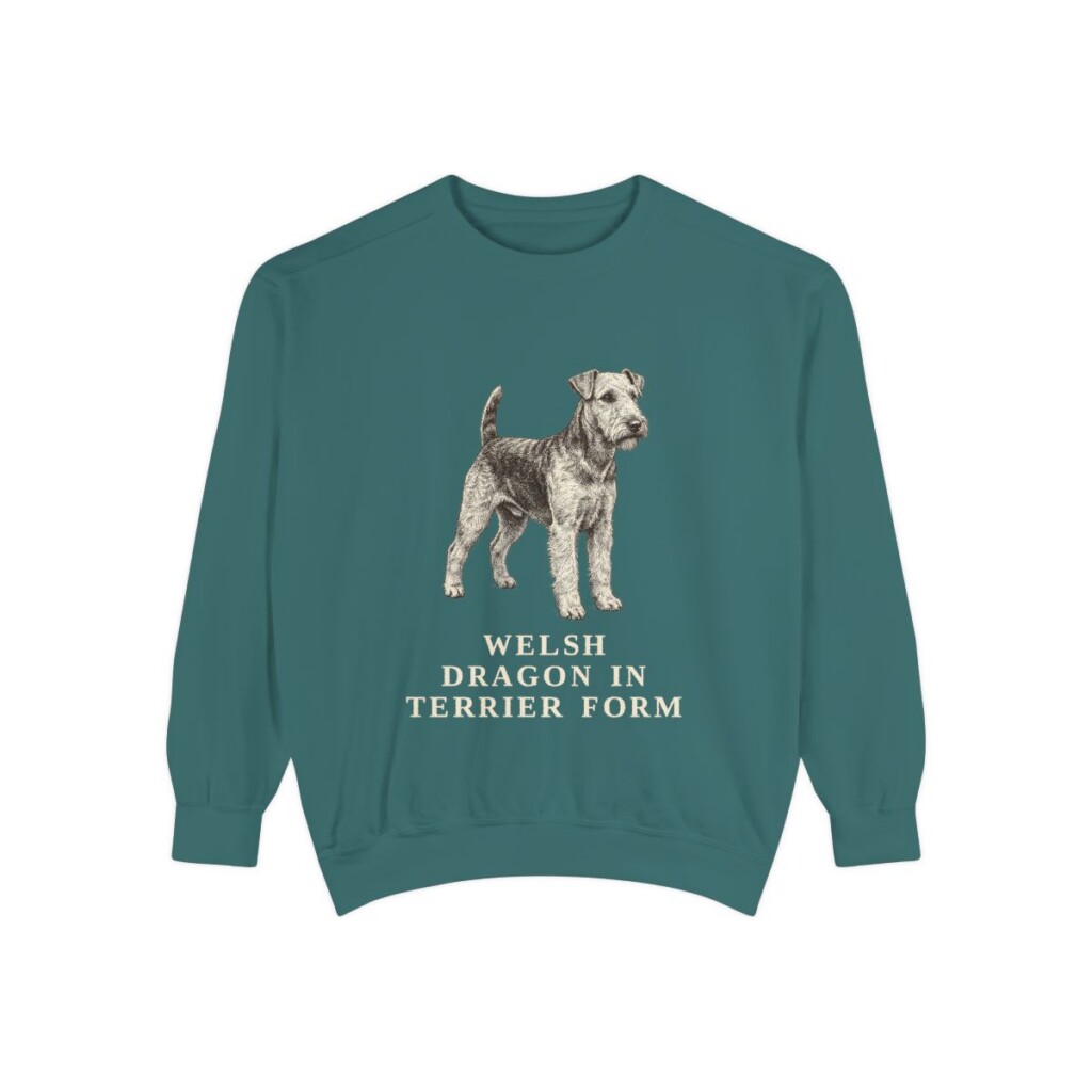 welsh terrier sweatshirt, Blue Spruce