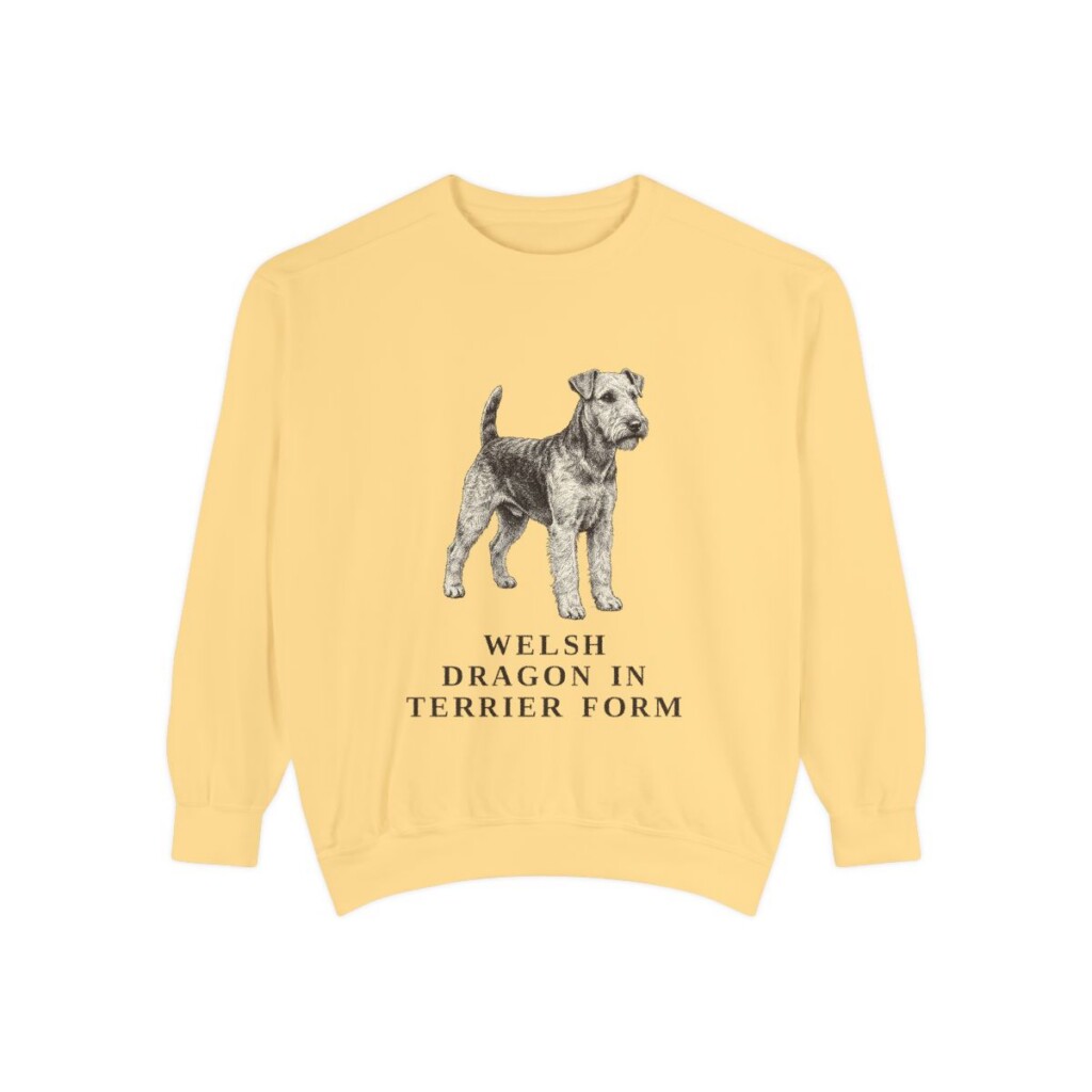 welsh terrier sweatshirt, Butter