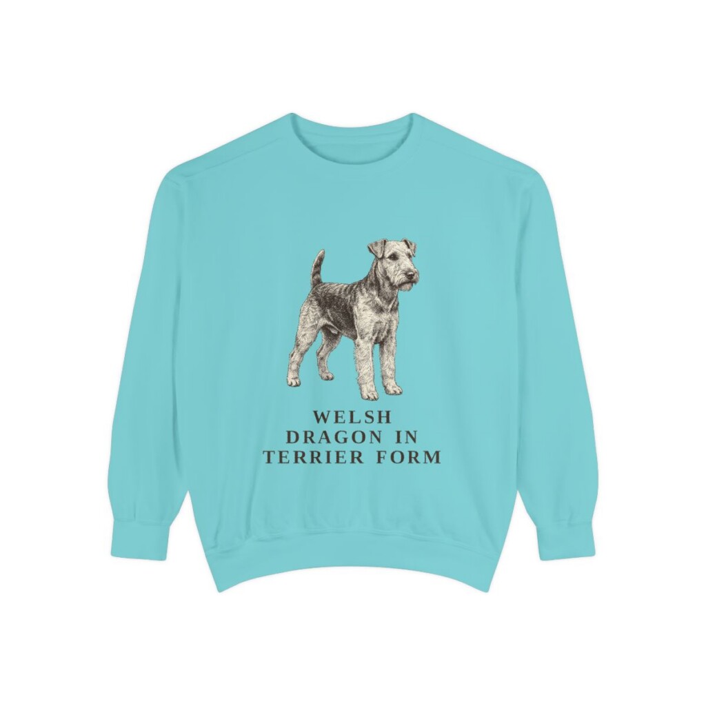 welsh terrier sweatshirt, Chalky Mint