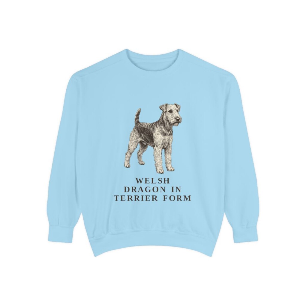 welsh terrier sweatshirt, Chambray